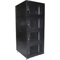 Environ CL800 42U Co-Location Rack 800x1000mm (4 Compartments) Vented (F) Vented (R) B/Panels B/Central-Mgmt Black Flat Pack