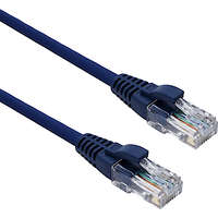 Excel Cat5e Patch Lead U/UTP Unshielded LSOH Blade Booted 0.3m Blue (10-Pack)