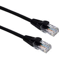 Excel Cat5e Patch Lead U/UTP Unshielded LSOH Blade Booted 0.75m Black