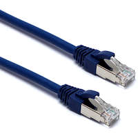 Excel Cat6 Patch Lead F/UTP Shielded LSOH Blade Booted 5m Blue