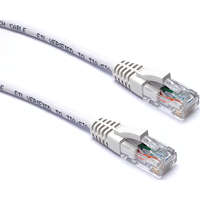 Excel Cat6 Patch Lead U/UTP Unshielded LSOH Blade Booted 0.3m White (10-Pack)