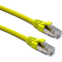 Excel Cat6A Patch Lead F/FTP Shielded LSOH Blade Booted 0.5m Yellow