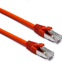 Excel Cat6A Patch Lead S/FTP Shielded LSOH Blade Booted 215mm Orange (10-Pack)