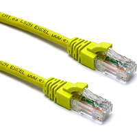 Excel Cat6A Patch Lead U/UTP Unshielded LSOH Blade Booted 3m Yellow