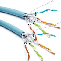 Excel Dual Cat6A Cable F/FTP LSOH CPR Euroclass Dca 500m Reel Ice Blue
