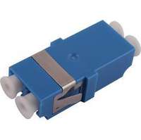 Excel Enbeam LC Duplex Flangeless Singlemode Adaptor Blue