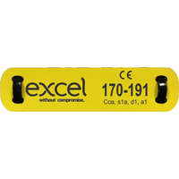 Excel Loom Label 10X50mm Yellow/Black