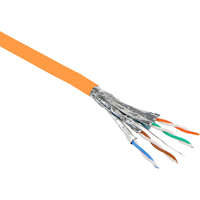 Excel Solid Cat6A Cable S/FTP LSOH CPR Euroclass Dca 500m Reel Orange