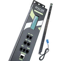 Excel 1P Vert Int PDU (INT3) 12x C13 4x C19 Socket 16A EN60309 3m Bottom-fed Excel 1P Vert Int PDU (INT3) 12x C13 4x C19 Socket 16A EN60309 3m Bottom-fed