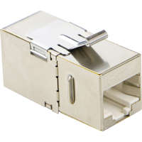 Excel Cat6A (FTP) 180 Degree Keystone Through Coupler Excel Cat6A (FTP) 180 Degree Keystone Through Coupler