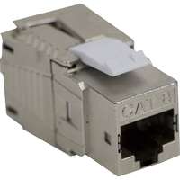 Excel Cat8 FTP Screened Keystone Jack Toolless Silver Excel Cat8 FTP Screened Keystone Jack Toolless Silver