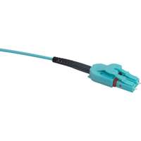 Excel Enbeam OM3 Fibre Optic Patch Lead Uniboot LC-LC Multimode 50/125 Duplex LS0H Aqua 1m Excel Enbeam OM3 Fibre Optic Patch Lead Uniboot LC-LC Multimode 50/125 Duplex LS0H Aqua 1m
