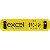 Excel Loom Label 10X50mm Red/White Excel Loom Label 10X50mm Red/White